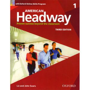 American Headway 1 3rd SB+WB+DVD کتاب امریکن هدوی
