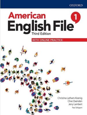 American English File 1 3rd SB+WB+DVD کتاب امریکن انگلیش فایل 1 (رحلی )