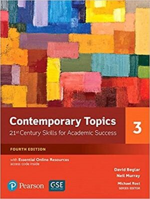 Contemporary Topics 3 4th+DVD کتاب کانتمپروری تاپیک 3 (رحلی رنگی)