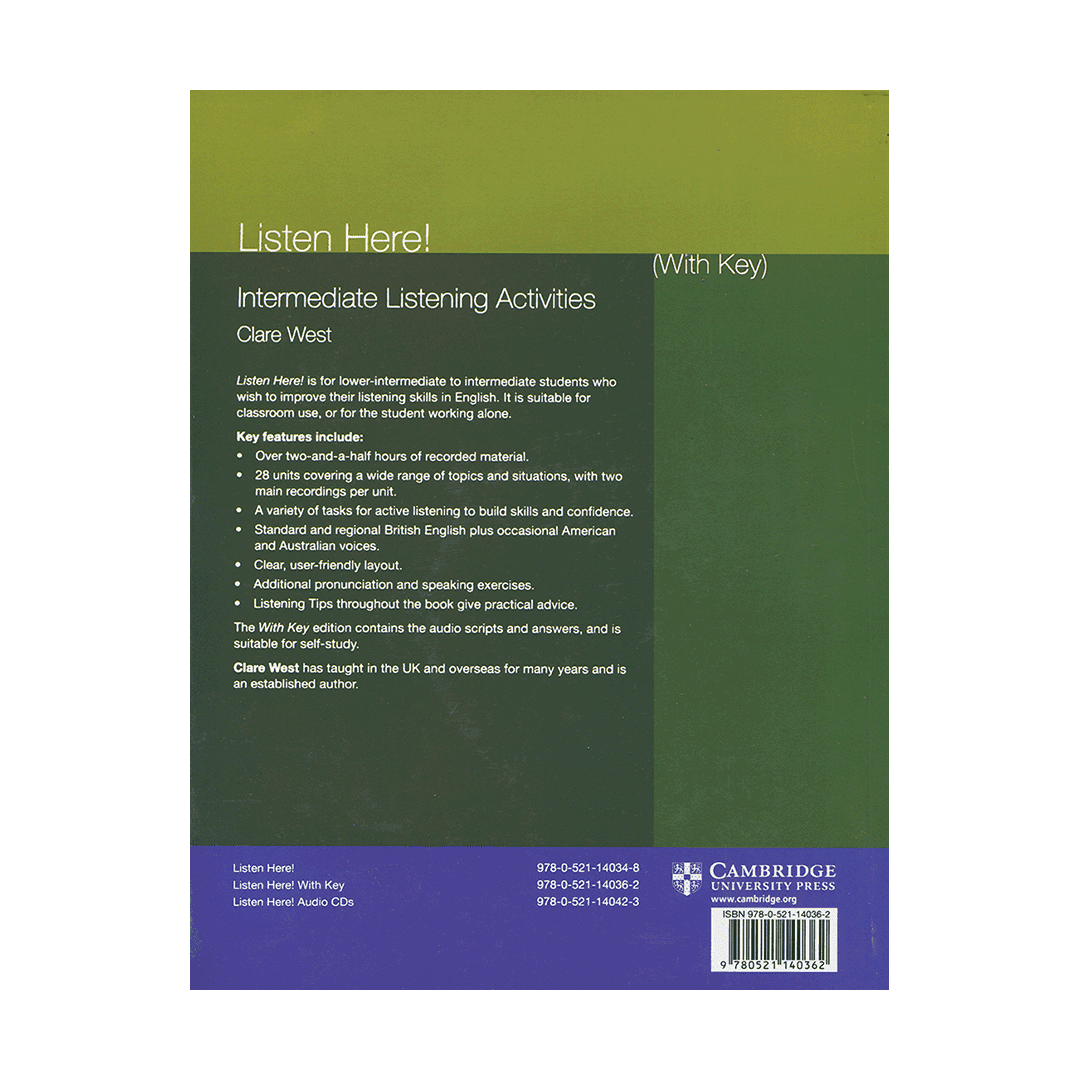 Listen Here +CD کتاب لیسن هیر (رحلی رنگی)