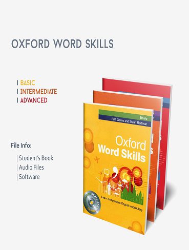 Oxford Word Skills,intermediate,advanced+CD مجموعه سه جلدی کتاب اکسفورد ورد اسکیلز (اندازه وزیری)
