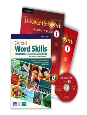 Touchstone1 + Oxford Word Skills elementaryپک تاچ استون 1 (رحلی)و ورد اسکیلز (رحلی)