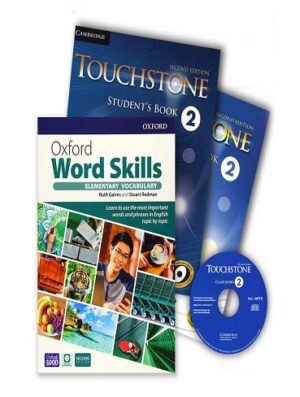Touchstone 2 + Oxford Word Skills elementaryپک تاچ استون 2 (رحلی) و ورد اسکیلز(رحلی)