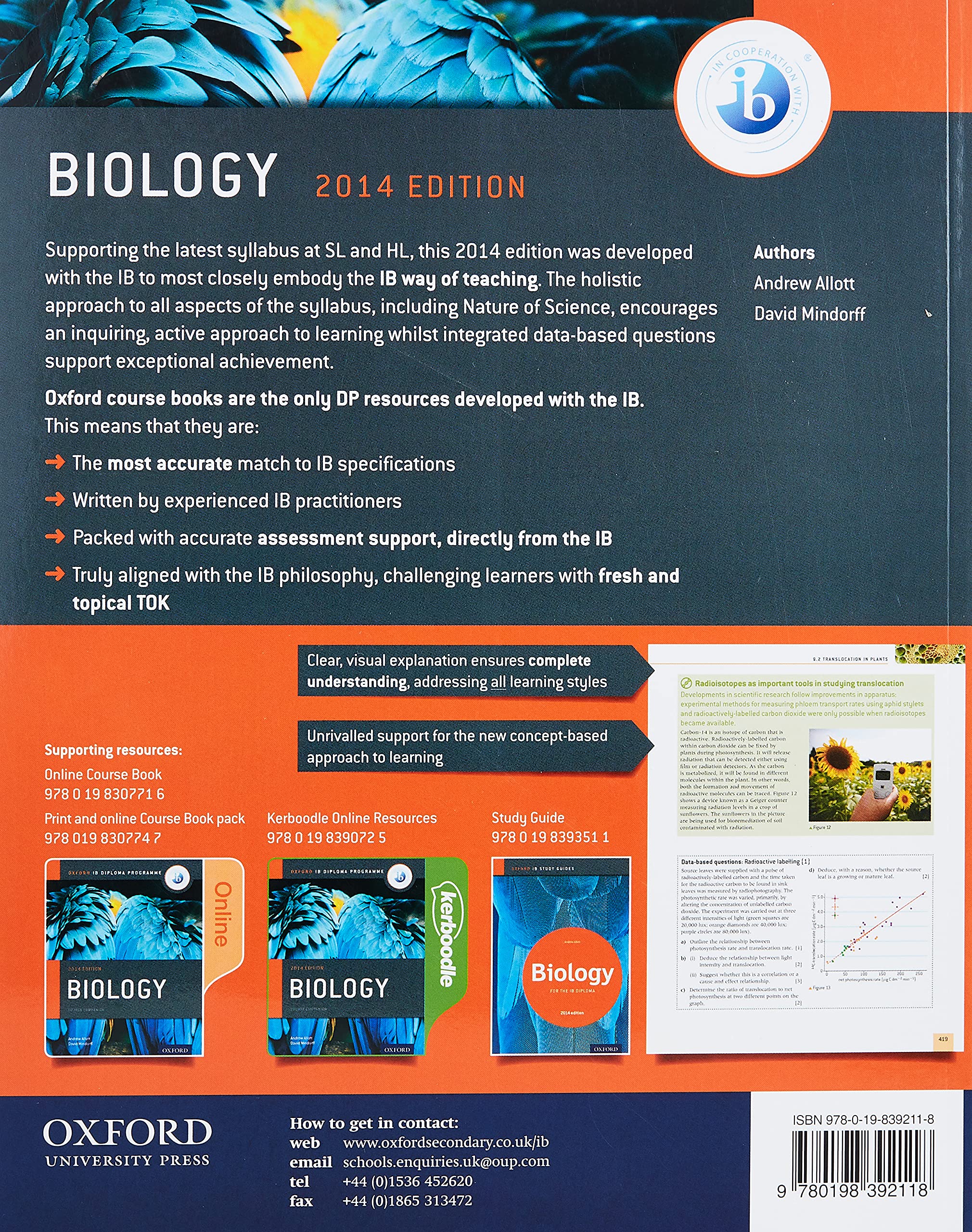 قیمت و خرید کتاب Ib Biology Course Oxford Ib Diploma Program کتاب ملت خرید کتاب زیست شناسی 4377